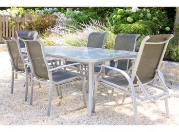Rectangular Patio Table And 8 Chairs By The Source