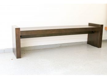 Dark Wood Modern Bench