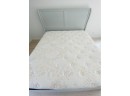 Painted Dove Grey Ethan Allen Wood King Size Bed - Sealy Mattress