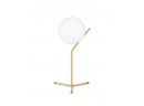 Pair Of Flos IC Table Lamps - Brass With White Glass Diffuser