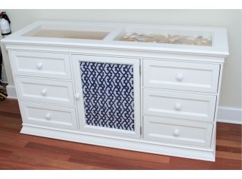 Set Of White Display Top Dresser And Matching Display Top Nightstand