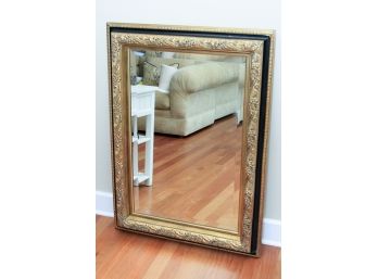 Black And Gold Beveled Mirror