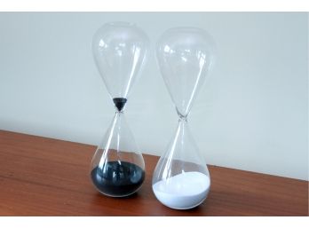 Pair Of Decorative Hourglasses
