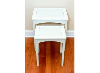 Nesting White Side Tables - Two Different Sizes