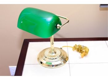 Traditional Green Shade Bankers Lamp