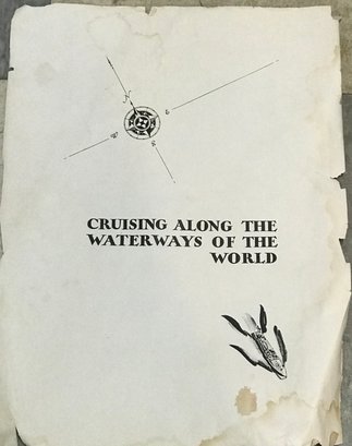 1930 Chris-Craft 'Cruising Along The Waterways Of The World', Specifications Magazine, 11' X 15'