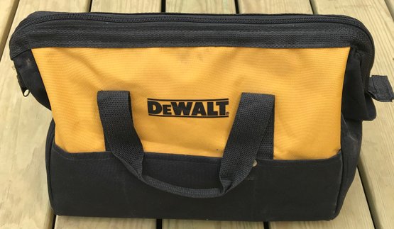 DEWALT Zippered Black & Yellow Tool Bag, 15' X 8.5' X 10', Gently Used