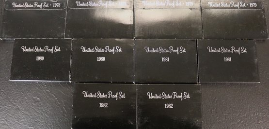 Group Of Ten Proof Sets - 2 Of Each Year: 1978-1979-1980-1981-1982