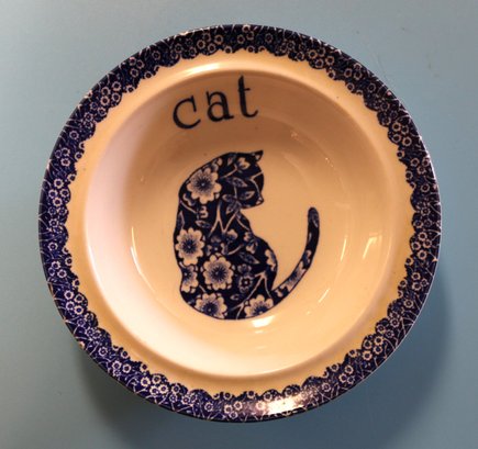 Royal Crownford Calico 'CAT' Dish By Norma Sterman - Staffordshire England
