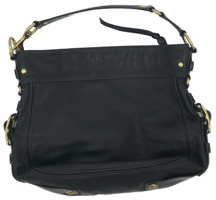 Black and White Leather Coach Handbag - Handbags & Purses