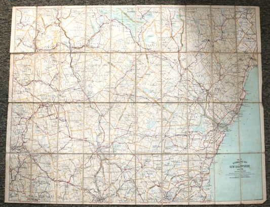 Two Books - 1908 Map Of New Hampshire South  And 1948 New Hampshire Register