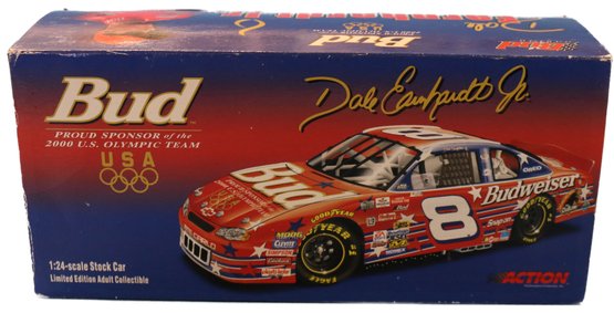 NASCASR #8 Dale Earnhardt Jr Bud Race Car, In Original Box