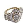 2 Ctw Diamond & 10 Karat Gold Cocktial Ring, Marquis Shape With Brilliant Cut And Baguette Diamonds- 2 Cts.
