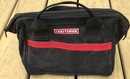 CRAFTSMAN Small Black & Red Zippered Tool Bag, Item 40558, 10' X 6' X 7.5', Gently Used