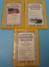 National Geographic Magazines, 7 Months 1959 In Two Leather Bound Slip Covers
