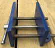 IRWIN Table Top Screw Down Blue Vice, Gently Used