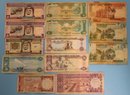 Group Of Assorted World Currency (thirteen Notes)