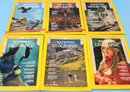 National Geographic Magazine, Full Year 1969 In Two Leather Bound Slip Covers - Includes Moon Landing Issue