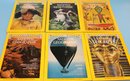 National Geographic Magazine, Full Year 1977 In Two Leather Bound Slip Covers