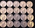Roll Of 40 Silver United States Standing Liberty Quarters - All With Full Dates