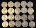 Roll Of Assorted Date Silver Liberty Walking Half Dollars