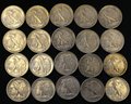 Roll Of 20 1941-S Silver Walking Liberty Half Dollars - Circulated