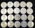 Roll Of 20 1942-P Silver Walking Liberty Half Dollars - High Condition Circulated Roll