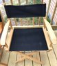 3 Pcs Vintage 2 Identical TELESCOPE & 1-Similar Folding Wood & Canvas Director's Chairs