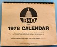 Assorted Railroad Lot - Two Vintage Railroad Magazines - B&O RR 1978 Calendar - Pullman & B&O RR Towels