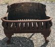 Antique Feedlers Mfg  Dated 1839 Cast Iron Fireplace Basket, Grate, Box For Log Or Coal, 22.5' X 14' X 16'H