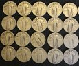 Roll Of 40 Silver Standing Liberty Quarters - All Type 2b - 1925-1930 - Circulated