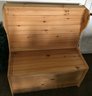 Unfinished Solid Pine Hall Bench With Lift-Up Seat For Storage, 40' X 21' X 43'H