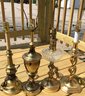 4 Pcs Vintage Brass Coffee Table Lamps