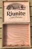 Vintage RIUNITE Gift Selection Imprinted Wooden 4-Bottle Gift Box With Rope Handle