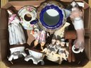 Box Of Porcelain And Other Objects, Some Need Restoration