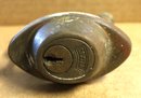 Vintage Brass Doorknob Set And Lock Hardware