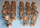 Lot Of 18 Pewter Goblets - Two Sizes - 11 - 5'H X 2'D & 6 - 6'H X 2.5' D
