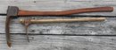 Two Vintage Adze's - One Is 30' Long Other Is 23.5' Long - Larger One Is Marked 'McCoy' On The Blade