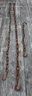 Three Iron Antique Chains With Hooks - 2- 10' - 1 - 45'
