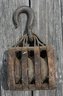 Antique Block And Tackle - Three Pulleys