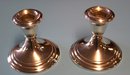 Pair Of Gorham Sterling Candlesticks - Weighted - Model Number 661 - 3 1/4' High