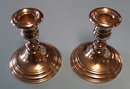 Pair Of Gorham Sterling Candlesticks - Weighted - Model Number 659 - 4 1/2' High