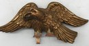 3 Pcs Vintage Cast Plaster Gold Painted Eagles