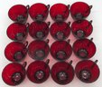 16 Pcs Vintage Ruby Red Punch Cups