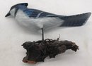 3 Pcs Vintage Carved Birds,  Blue Jay 10' X 3' X 7'H, Loon & Rock Wren