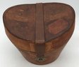 Antique Men's Beaver High Top Hat In Custom Tooled Leather Boundary Case 14' X 13' X 11.5'H,