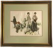 Pair Matching Double Matted Framed Serigraphs By Howard Chandler Chrisey