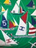 Vintage Chanel Classic Yachting Shawl 61' X 51', 100 Cotton, Exceptional Condition