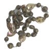 Chunky Irridescent Beaded 35' Necklace, Costume Jewelry