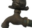 Vintage Heavey Solid Bronze Rabbit Faucet Handle On Brass Spigot, Great Patina - 4.25' X 2' X 7'